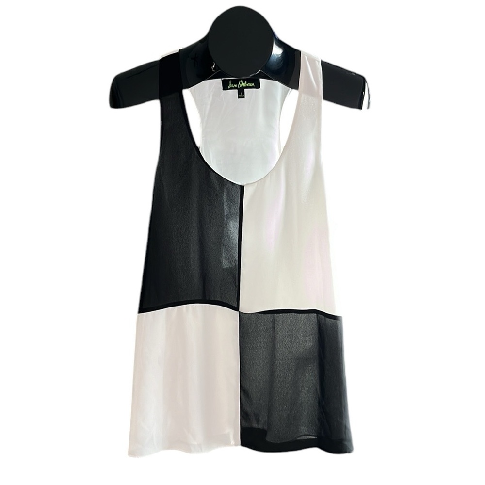 Sam Edelman Women's Fabric Color Block Razor Back Tank - Picture 9 of 9